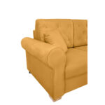 BANK MET BEDFUNCTIE, geel textiel thumbnail 6