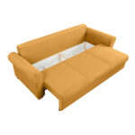 BANK MET BEDFUNCTIE, geel textiel thumbnail 7