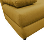 BANK MET BEDFUNCTIE, geel textiel thumbnail 5