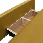 BANK MET BEDFUNCTIE, geel textiel thumbnail 7