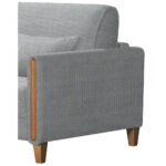 BANK MET BEDFUNCTIE, grijs, beukenhoutkleur, textiel thumbnail 6