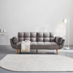 BANK MET BEDFUNCTIE, grijs textiel thumbnail 2