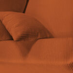 BANK MET BEDFUNCTIE, koperkleur textiel thumbnail 6