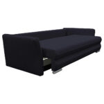 BANK MET BEDFUNCTIE, zwart textiel thumbnail 5