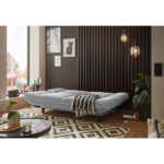 BANK MET BEDFUNCTIE, zilverkleurig textiel thumbnail 2
