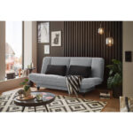 BANK MET BEDFUNCTIE, zilverkleurig textiel thumbnail 5