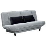BANK MET BEDFUNCTIE, zilverkleurig textiel thumbnail 6