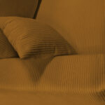 BANK MET BEDFUNCTIE, steenbruin textiel thumbnail 6