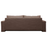 BANK MET BEDFUNCTIE, bruin textiel thumbnail 6