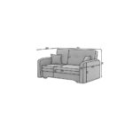 BANK MET BEDFUNCTIE, bruin textiel thumbnail 3