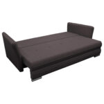 BANK MET BEDFUNCTIE, donkerbruin textiel thumbnail 3