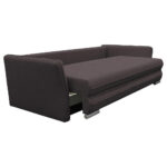 BANK MET BEDFUNCTIE, donkerbruin textiel thumbnail 5