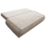 BANK MET BEDFUNCTIE, lichtbruin textiel thumbnail 4