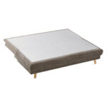 BANK MET BEDFUNCTIE, lichtbruin textiel thumbnail 6