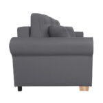 BANK MET BEDFUNCTIE, donkergrijs textiel thumbnail 4