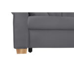 BANK MET BEDFUNCTIE, donkergrijs textiel thumbnail 5
