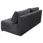 BANK MET BEDFUNCTIE, donkergrijs textiel thumbnail 3