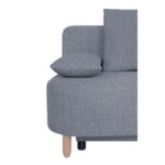 BANK MET BEDFUNCTIE, donkergrijs textiel, houten materiaal thumbnail 6