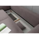 BANK MET BEDFUNCTIE, donkergrijs textiel thumbnail 7
