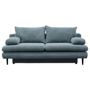 BANK MET BEDFUNCTIE, turquoise textiel