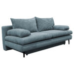 BANK MET BEDFUNCTIE, turquoise textiel thumbnail 5