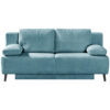 BANK MET BEDFUNCTIE, turquoise textiel
