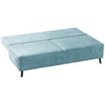 BANK MET BEDFUNCTIE, turquoise textiel thumbnail 4