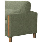 BANK MET BEDFUNCTIE, groen, beukenkleur hout, textiel thumbnail 4