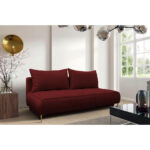 BANK MET BEDFUNCTIE, bordeauxrood textiel thumbnail 2