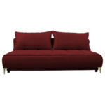BANK MET BEDFUNCTIE, bordeauxrood textiel thumbnail 1
