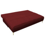 BANK MET BEDFUNCTIE, bordeauxrood textiel thumbnail 4