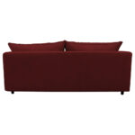 BANK MET BEDFUNCTIE, bordeauxrood textiel thumbnail 5