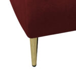 BANK MET BEDFUNCTIE, bordeauxrood textiel thumbnail 6