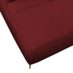 BANK MET BEDFUNCTIE, bordeauxrood textiel thumbnail 7
