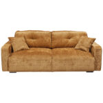BANK MET BEDFUNCTIE, goudkleurig textiel thumbnail 1