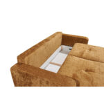 BANK MET BEDFUNCTIE, goudkleurig textiel thumbnail 7