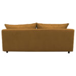 BANK MET BEDFUNCTIE, steenbruin textiel thumbnail 5