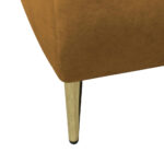 BANK MET BEDFUNCTIE, steenbruin textiel thumbnail 6
